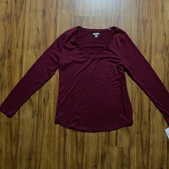 Falls Creek Women’s Long Sleeve V-Neck Cozy Shirt Size Medium - Picture 5 of 13